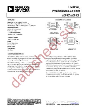 AD8655ARMZ-R2 datasheet  